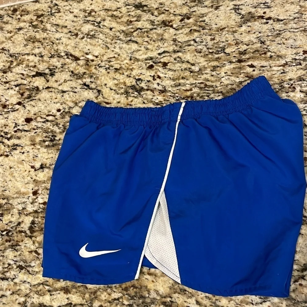 Nike Blue Athletic Shorts Lightweight Moisture-Wicking